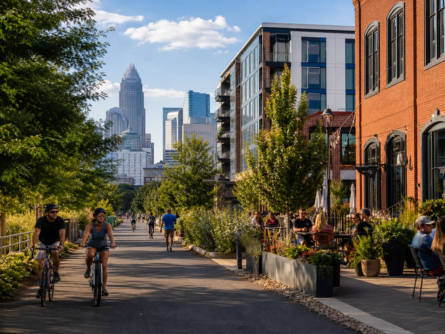 South End neighborhood streetscape